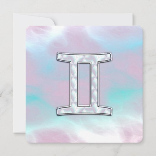 Mutter des Perlstils Gemini Zodiac Zeichen (Vorderseite)