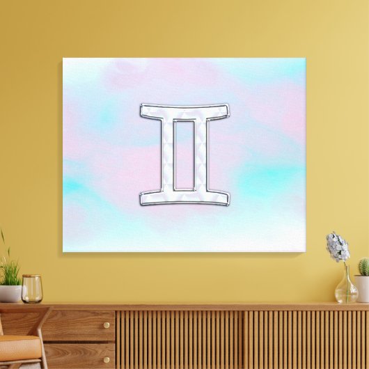 Mutter des Perlstils Gemini Zodiac Zeichen Leinwanddruck (Insitu (Wohnzimmer))