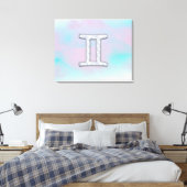 Mutter des Perlstils Gemini Zodiac Zeichen Leinwanddruck (Insitu (Schlafzimmer))