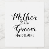 Mutter des Personalisierten Weinetiketts Weinetikett (Einzelnes Label)