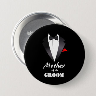 Mutter des Raumes mit Tuxedo-Shirt - Schaltfläche Button