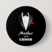 Mutter des Raumes mit Tuxedo-Shirt - Schaltfläche Button (Vorderseite)