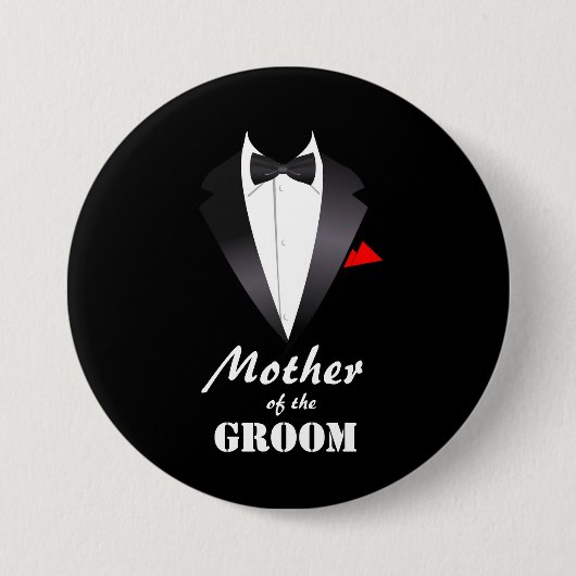 Mutter des Raumes mit Tuxedo-Shirt - Schaltfläche Button (Vorderseite)