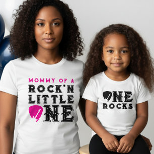 Mutter des Rock'n Little One Gitarrenplektrum 1. G T-Shirt