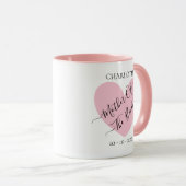Mutter des rosafarbenen Herzens Personalisiert Tasse (VorderseiteRechts)
