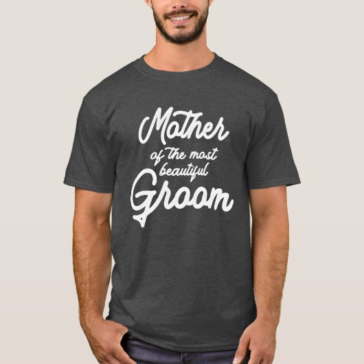Mutter des schönen Bräutigams Retro T-Shirt (Vorderseite)