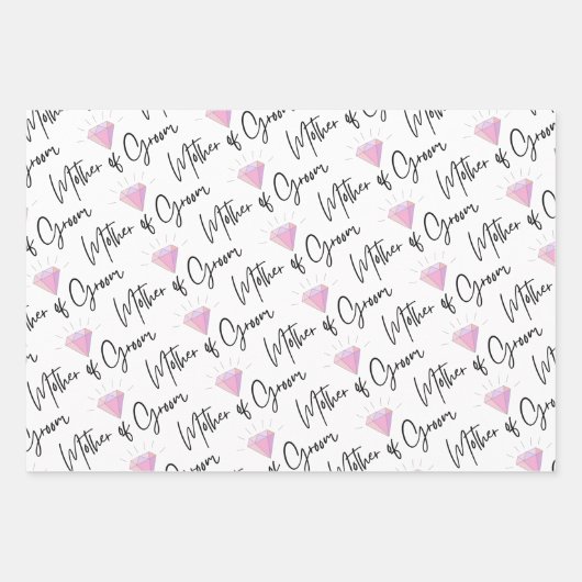 Mutter des Set "Groom Wrapping Paper Flat Sheet" v Geschenkpapier Set (Vorderseite)