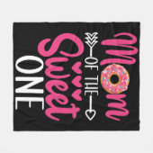 Mutter des süßen Donuts mit Streuseln Fleecedecke (Vorderseite (Horizontal))