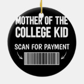 Mutter des Uni-Kindes sucht nach Bar Keramik Ornament (Hinten)