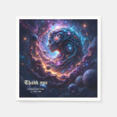 Mutter des Universums – Sie, die die Sterne träumt Serviette (Vorderseite)