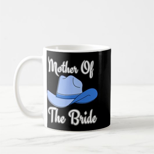 Mutter des Westerns Wedding Blue Cowboy Ha Kaffeetasse (Links)