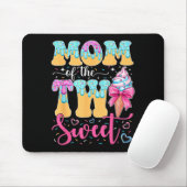 Mutter des zweijährigen süßen Geburtstagsmädchens Mousepad (Mit Mouse)