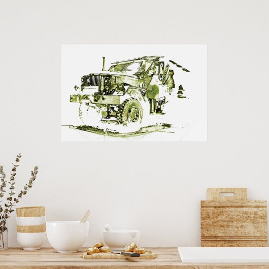 Mutter Deuce M35A2 Poster Art (Küche)