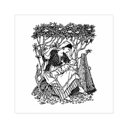 Mutter, die Baby Mütterschaft Vintag Mama Gummistempel (Prägung)