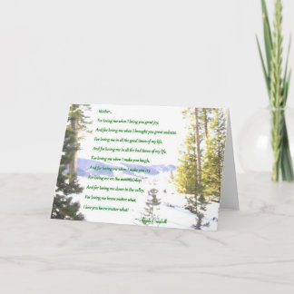 Mutter, die dich liebt, egal welche Grußkarte Karte