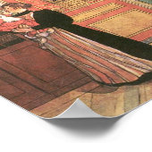 Mutter, die ein Baby in der Küche hält Poster (Ecke)