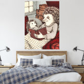 Mutter, die ein Buch liest Leinwanddruck (Insitu (Schlafzimmer))