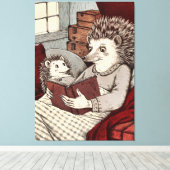 Mutter, die ein Buch liest Leinwanddruck (Insitu (Holzboden))