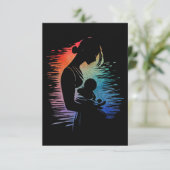 Mutter, die ihr Baby, ihre Mutter und ihre Babyski Dankeskarte (Stehend Vorderseite)