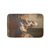 Mutter, die ihr Kind hält (von Rudolf Jordan) Badematte (Vorderseite)