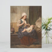 Mutter, die ihr Kind hält (von Rudolf Jordan) Karte (Stehend Vorderseite)