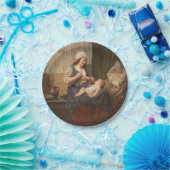 Mutter, die ihr Kind hält (von Rudolf Jordan) Pappteller (Party)