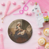 Mutter, die ihr Kind hält (von Rudolf Jordan) Pappteller (Party)