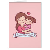 Mutter, die Kind umarmt, ich Liebe dich, Mama (Vorne)