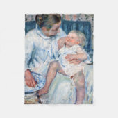 Mutter, die kurz davor ist, ihr schlampiges Kind, Fleecedecke (Vorderseite)