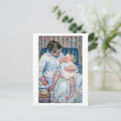 Mutter, die kurz davor ist, ihr schlampiges Kind, Postkarte (Stehend Vorderseite)