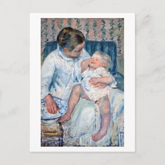 Mutter, die kurz davor ist, ihr schlampiges Kind, Postkarte (Vorderseite)