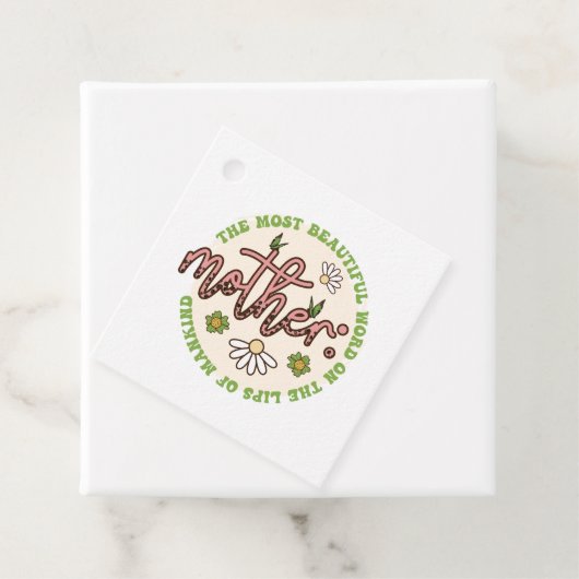 Mutter die schönste Welt Geschenkanhänger (Beispiel)