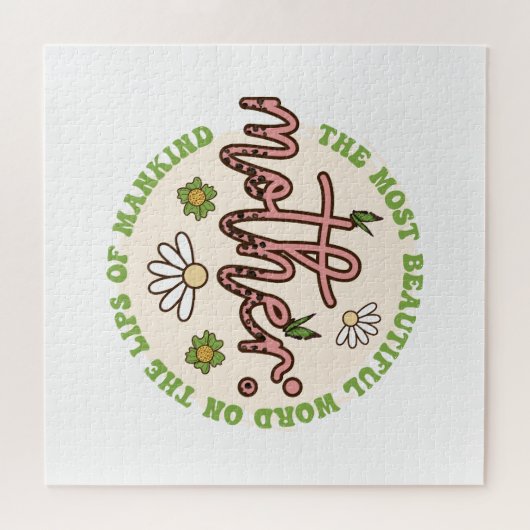 Mutter die schönste Welt Puzzle (Horizontal)