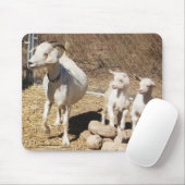Mutter Doe und Kinder - Pygmäenziegen-Familie - Mousepad (Mit Mouse)