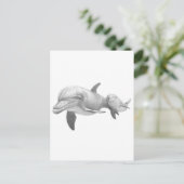 MUTTER DOLPHINS-LIEBE POSTKARTE (Stehend Vorderseite)