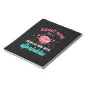 Mutter Donut Mama wie eine regelmäßige Mama mit Sp Notizblock (Rotiert)