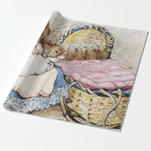 Mutter Dormaus und ihr Kind - Beatrix Potter Geschenkpapier
