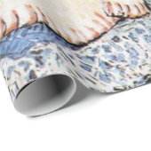 Mutter Dormaus und ihr Kind - Beatrix Potter Geschenkpapier (Rolleneckpunkt)