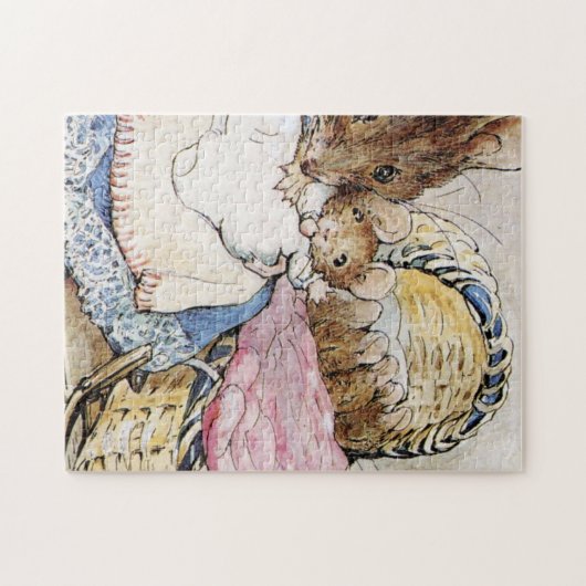 Mutter Dormaus und ihr Kind - Beatrix Potter Puzzle (Horizontal)