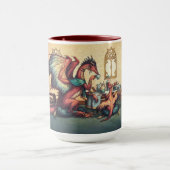 Mutter-Drache und junger Becher Tasse (Zentrum)