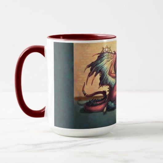 Mutter-Drache und junger Becher Tasse (Links)