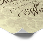 Mutter, du bist Weltposter Poster (Ecke)