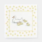 Mutter Duck and Duckling Baby Showpaper Napkin Serviette (Vorderseite)