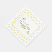 Mutter Duck and Duckling Baby Showpaper Napkin Serviette (Ecke)