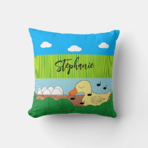 Mutter Duck in der Nähe des Wassers singen: