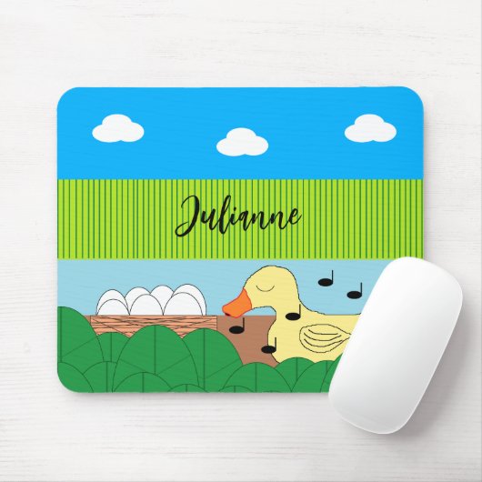 Mutter Duck in der Nähe des Wassers singen: Mousepad (Mit Mouse)