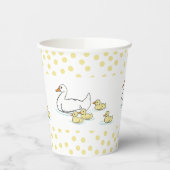 Mutter Duck und Ducklings Baby Dusche Papiertasse Pappbecher (Links)