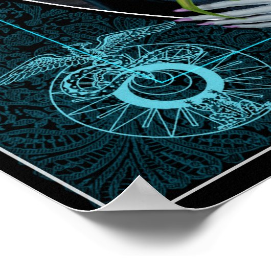 Mutter Dunkel. Poster (Ecke)