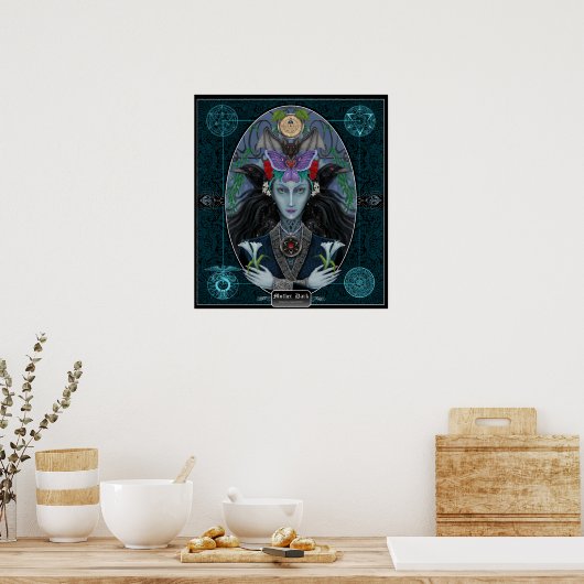 Mutter Dunkel. Poster (Küche)