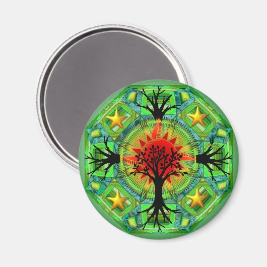 Mutter Earth Magnet (Vorderseite/Rückseite)